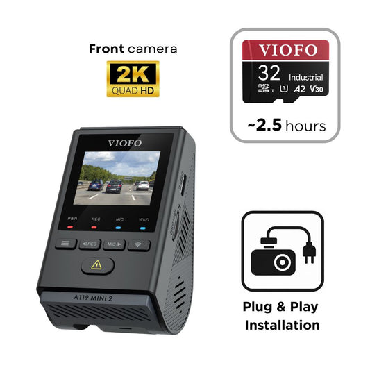 VIOFO A119 Mini 2 (2K Front) - SD Card - Professional Installation