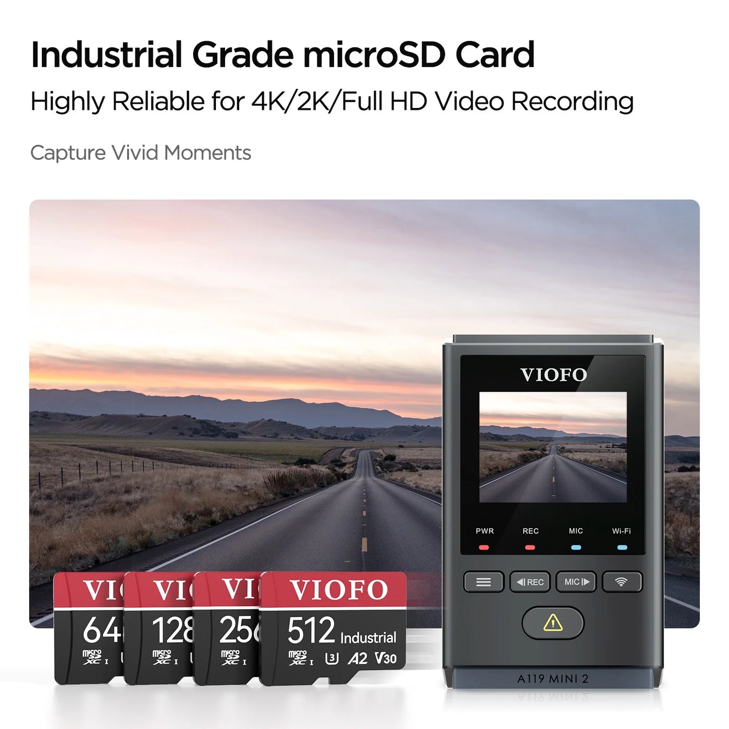 VIOFO 64GB Industrial Grade MicroSD