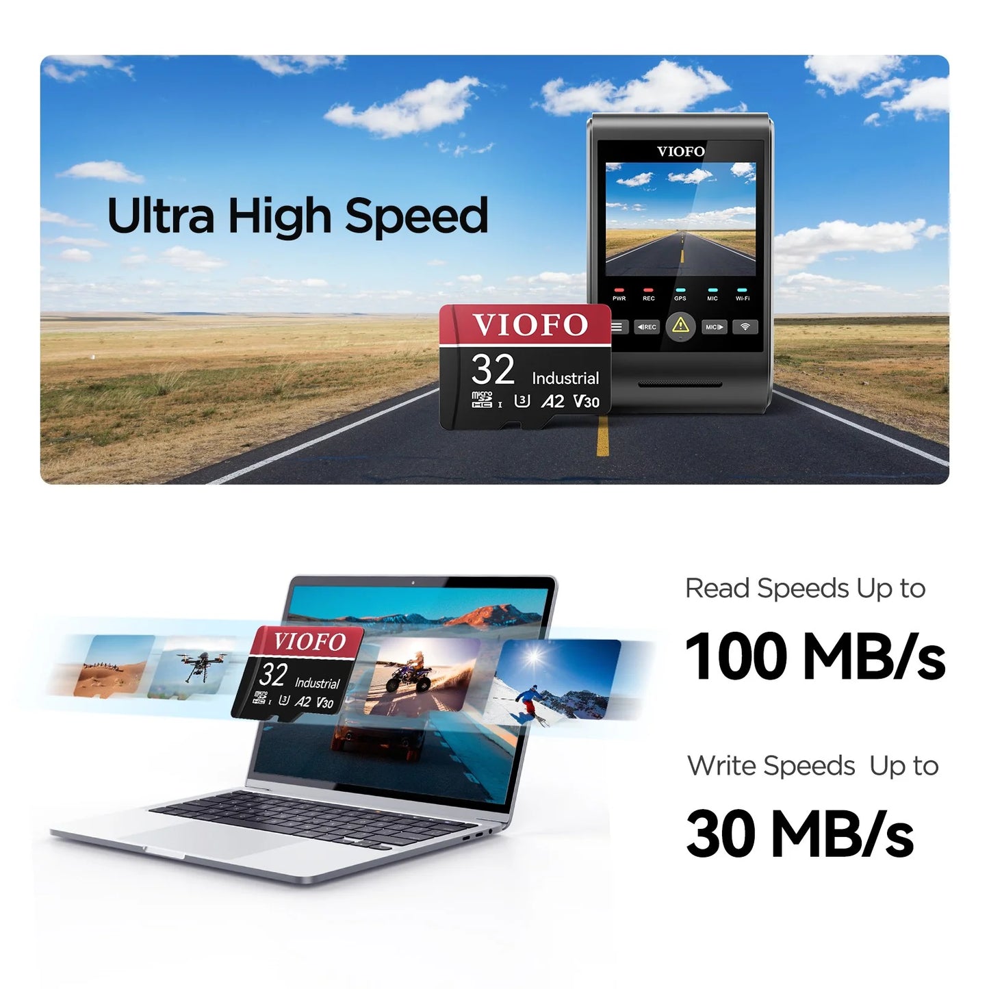 VIOFO 32GB Industrial Grade MicroSD