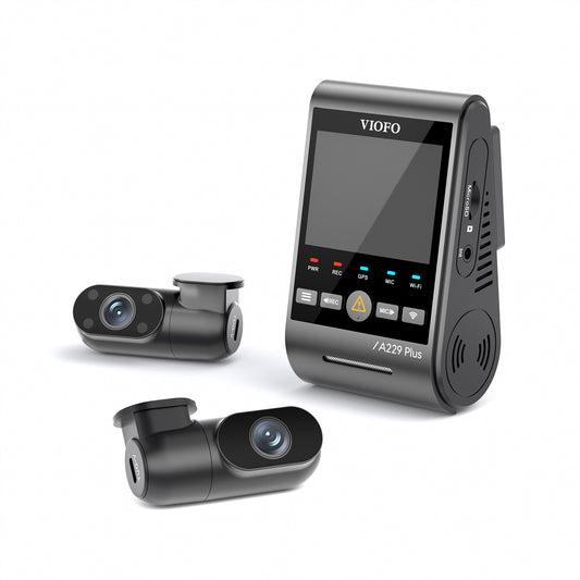 VIOFO A229 Plus 3-Channel (2K Front + 2K Rear + 1080p Interior) Dash Camera