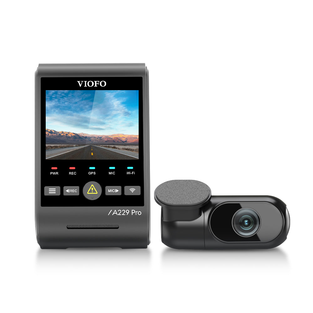 VIOFO A229 Pro 2-Channel (4K Front + 2K Rear) Dash Camera