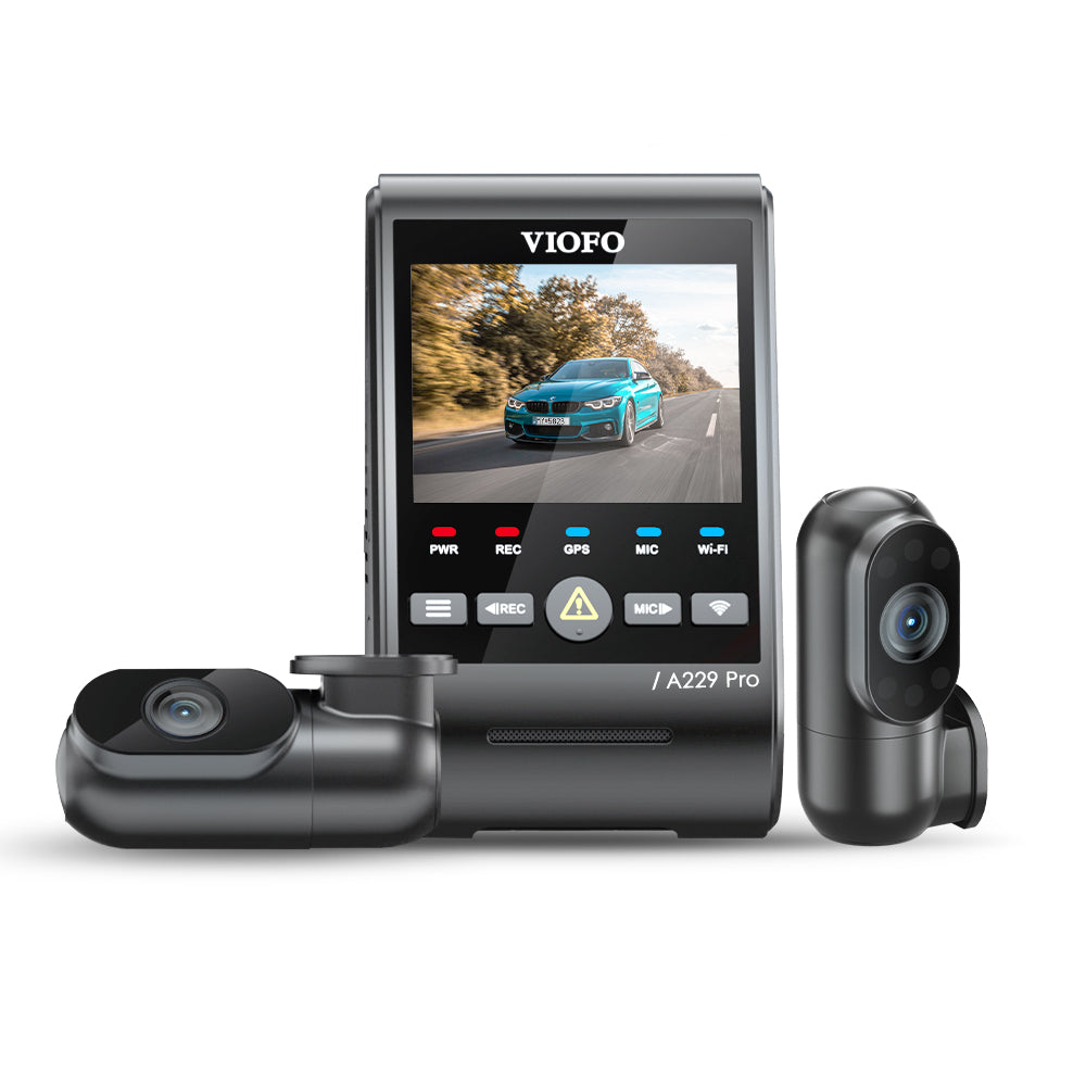 VIOFO A229 Pro 3-Channel (4K Front + 2K Rear + 1080p) Dash Camera