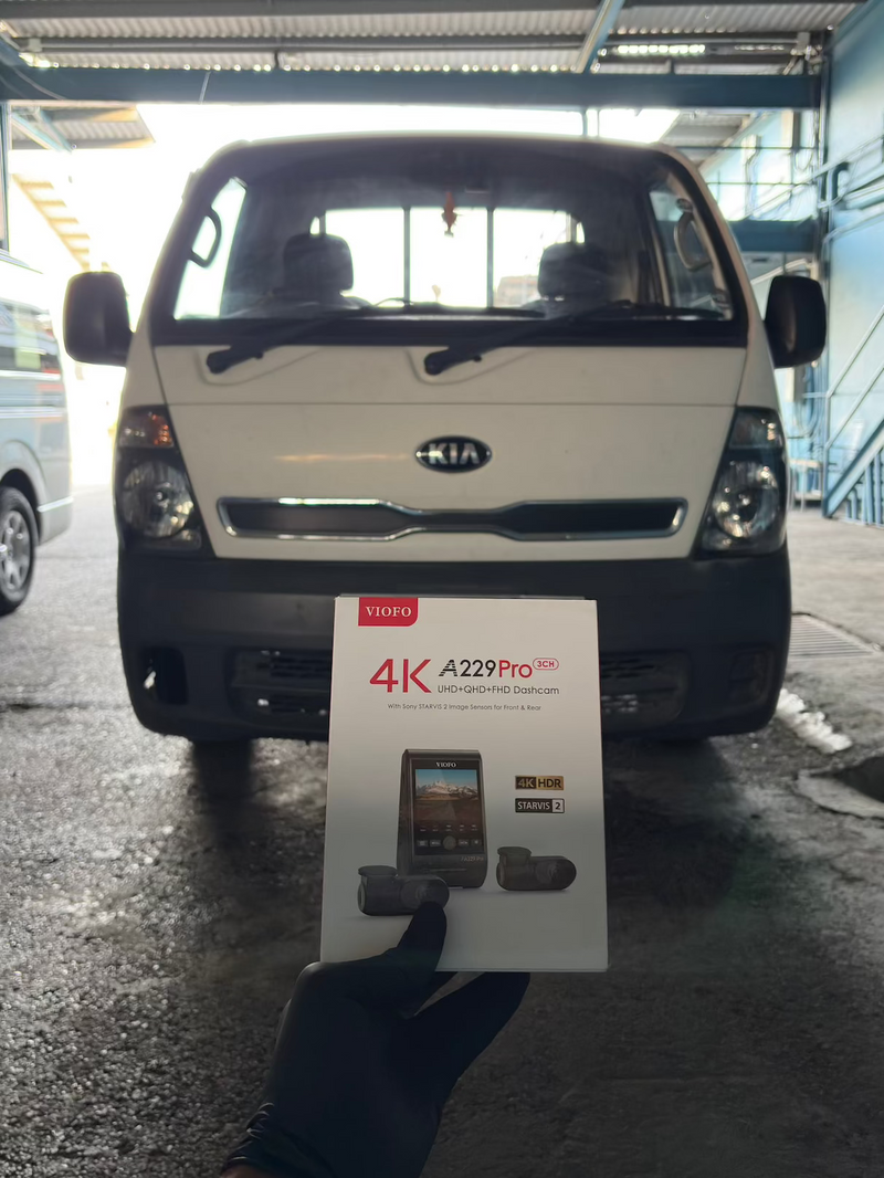 2015 Kia K2700 — VIOFO A229 Pro 3CH dashcam installation in Trinidad & Tobago
