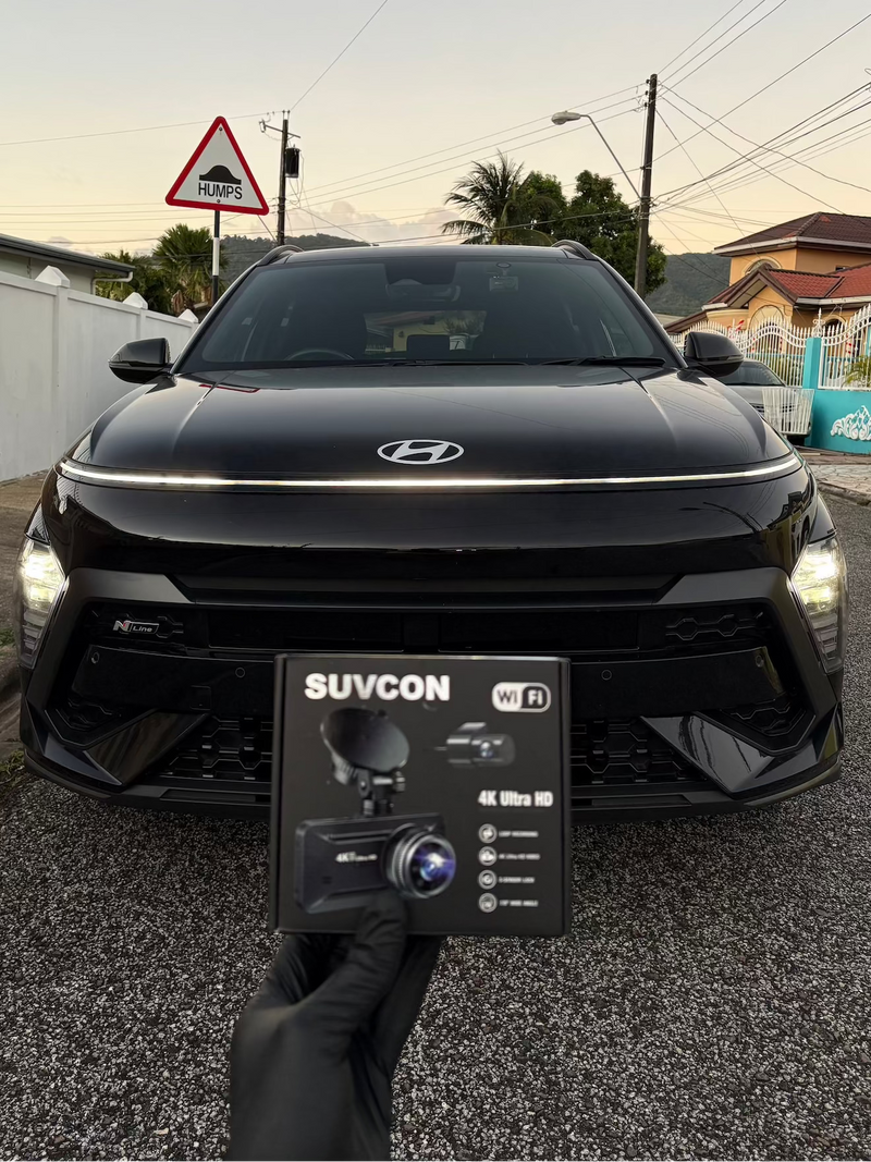 2025 Hyundai Kona — SUVCON 4K Ultra HD dashcam installation in Trinidad & Tobago