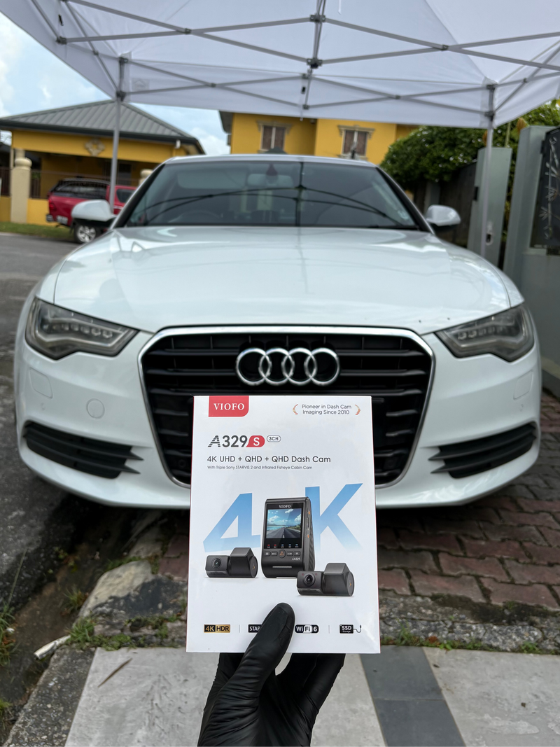 2012 Audi A6 — VIOFO A329S dashcam installation in Trinidad & Tobago