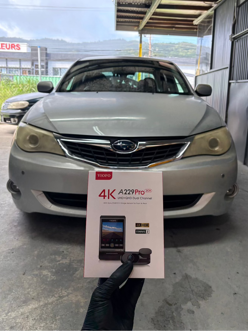 2009 Subaru Impreza — VIOFO A229 Pro 2CH dashcam installation in Trinidad & Tobago