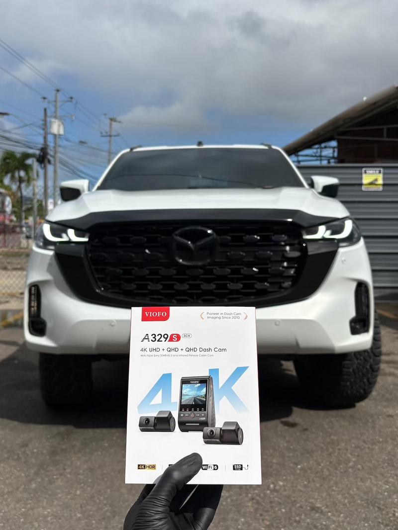 2025 Mazda BT-50 — VIOFO A329S 3CH dashcam installation in Trinidad & Tobago