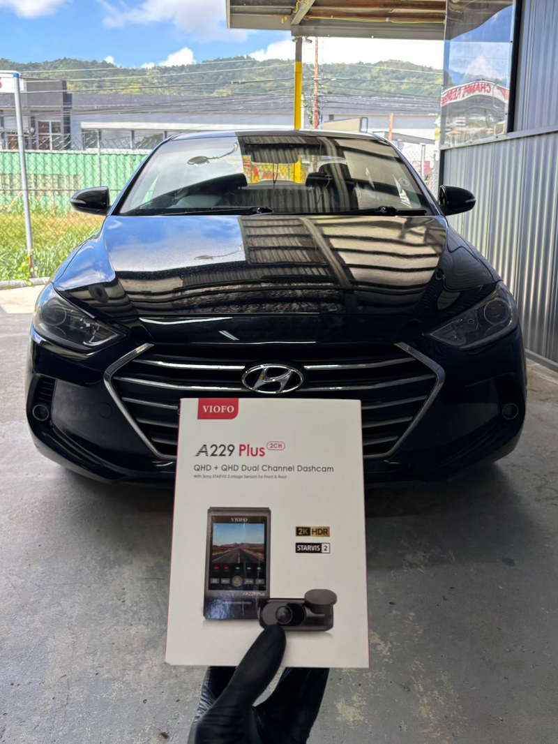 2016 Hyundai Elantra — VIOFO A229 Plus 2CH dashcam installation in Trinidad & Tobago