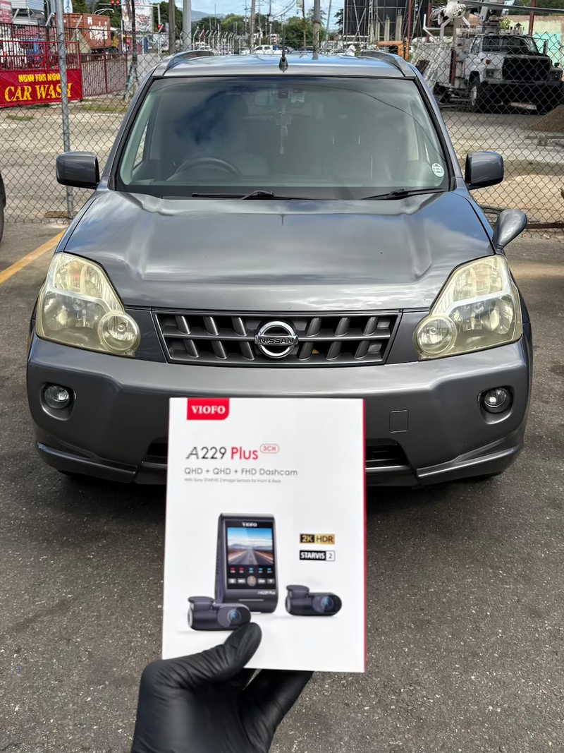 2009 Nissan X-Trail — VIOFO A229 Plus 3CH dashcam installation in Trinidad & Tobago