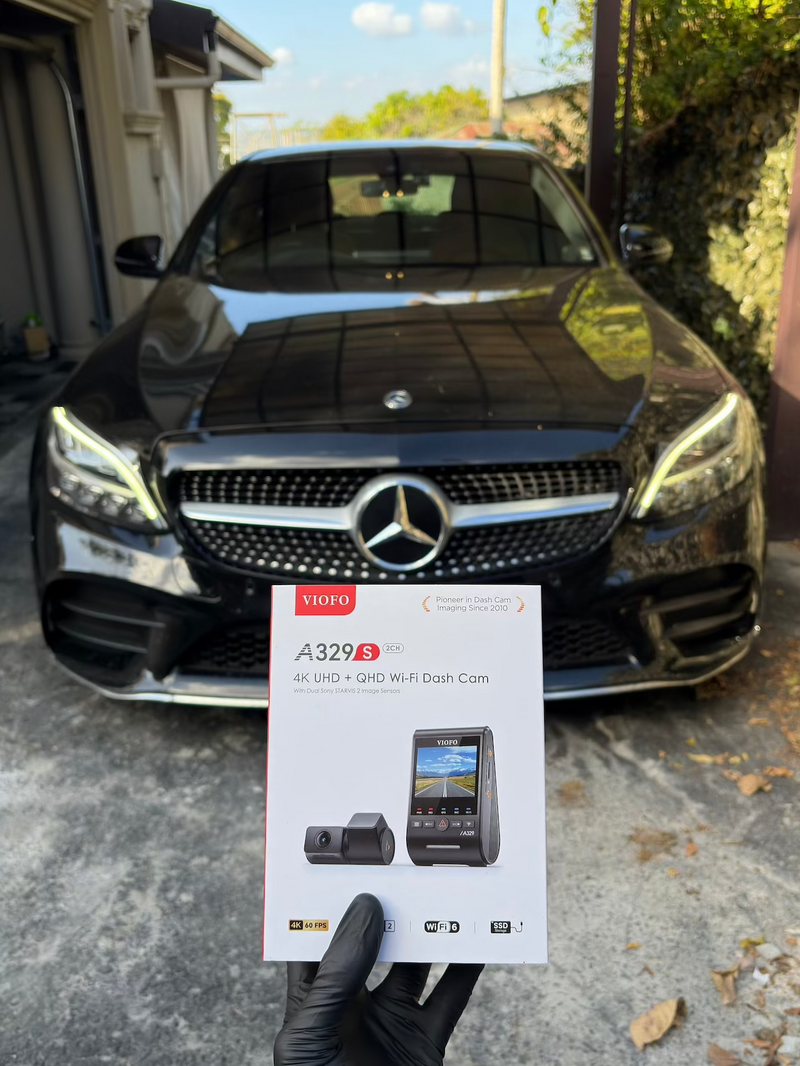 2019 Mercedes C300 — VIOFO A329S 2CH dashcam installation in Trinidad & Tobago