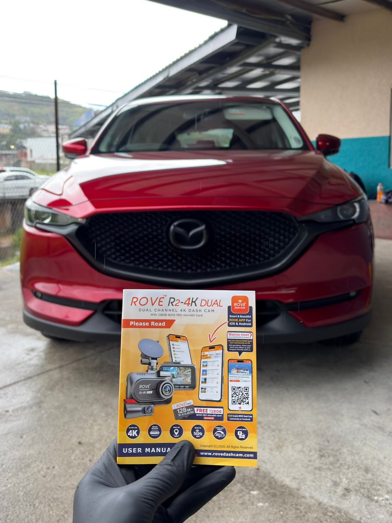 2018 Mazda CX-5 — Rove R2-4K dashcam installation in Trinidad & Tobago