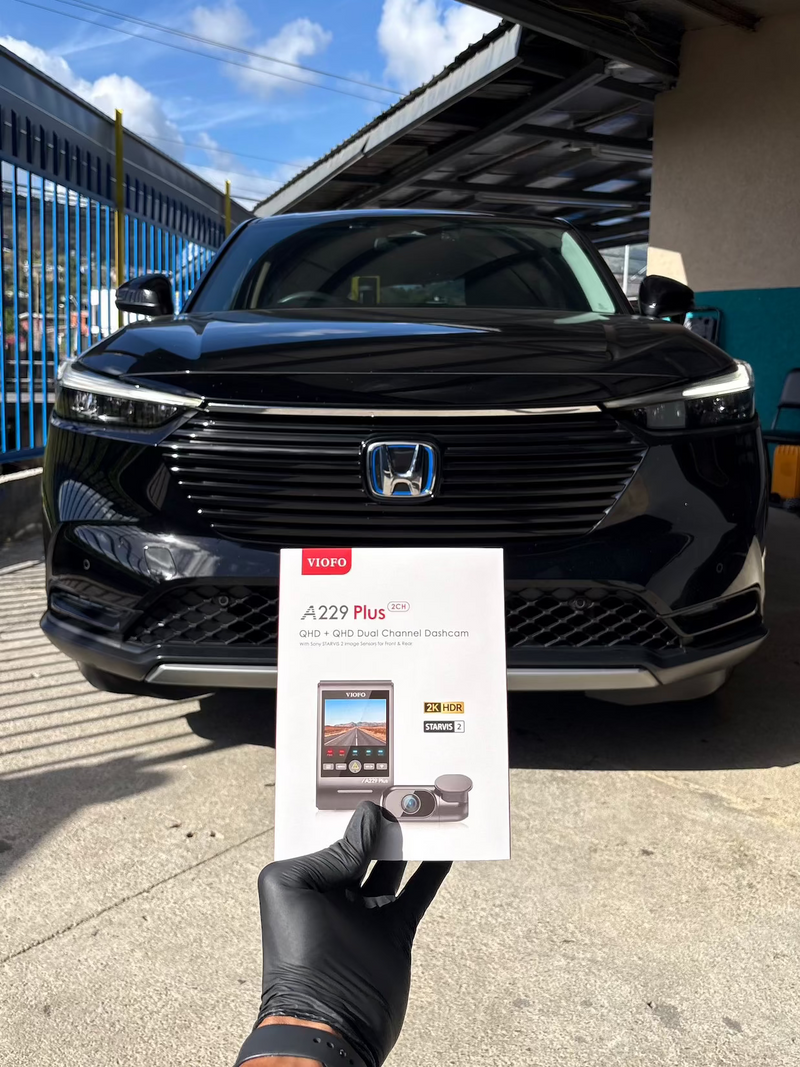 2024 Honda Vezel — VIOFO A229 Plus 3CH dashcam installation in Trinidad & Tobago