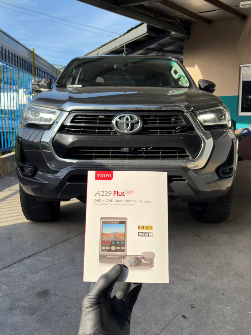 2023 Toyota Hilux — VIOFO A229 Plus 2CH dashcam installation in Trinidad & Tobago