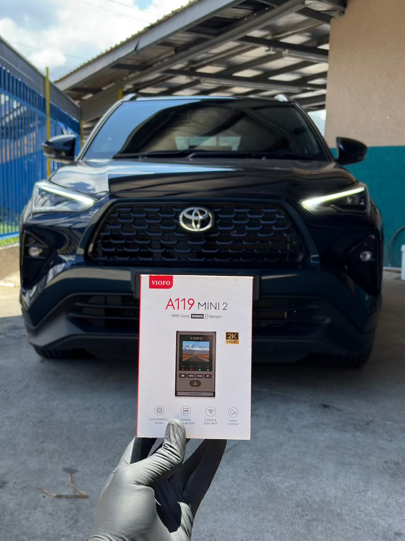 2025 Toyota Yaris Cross — VIOFO A119 Mini 2 dashcam installation in Trinidad & Tobago