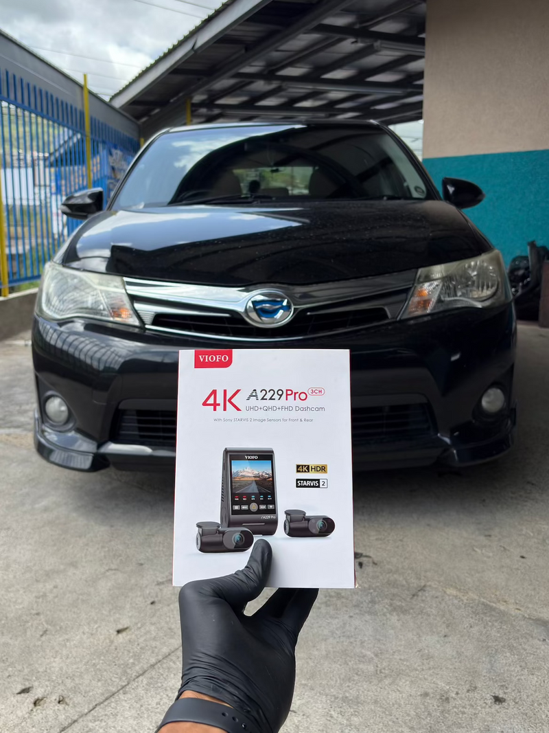 2015 Toyota Fielder Wagon — VIOFO A229 Pro 3CH dashcam installation in Trinidad & Tobago