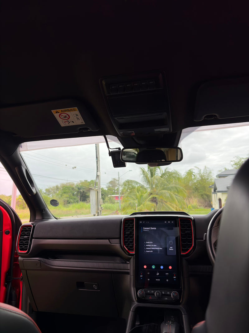 2023 Ford Ranger Raptor — VIOFO A229 Plus 2CH dashcam installation in Trinidad & Tobago