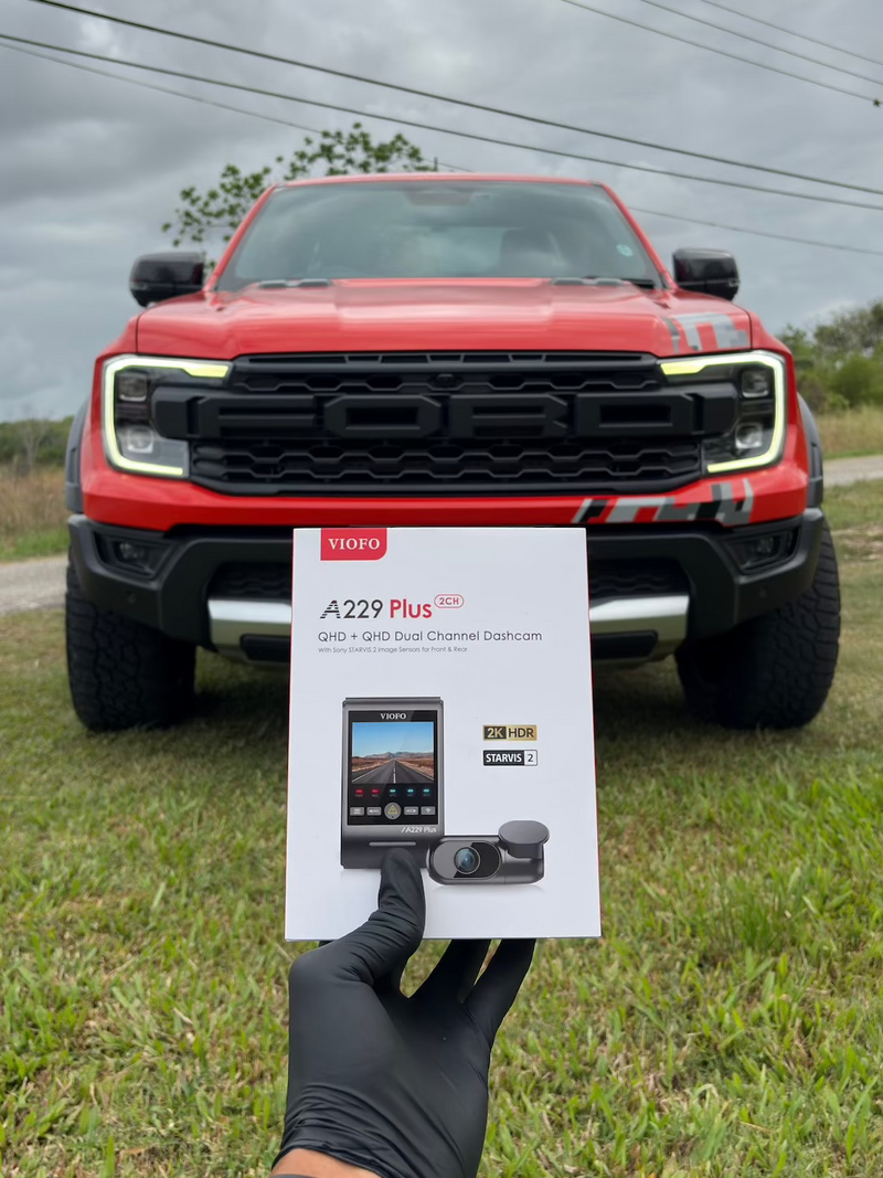 2023 Ford Ranger Raptor — VIOFO A229 Plus 2CH dashcam installation in Trinidad & Tobago