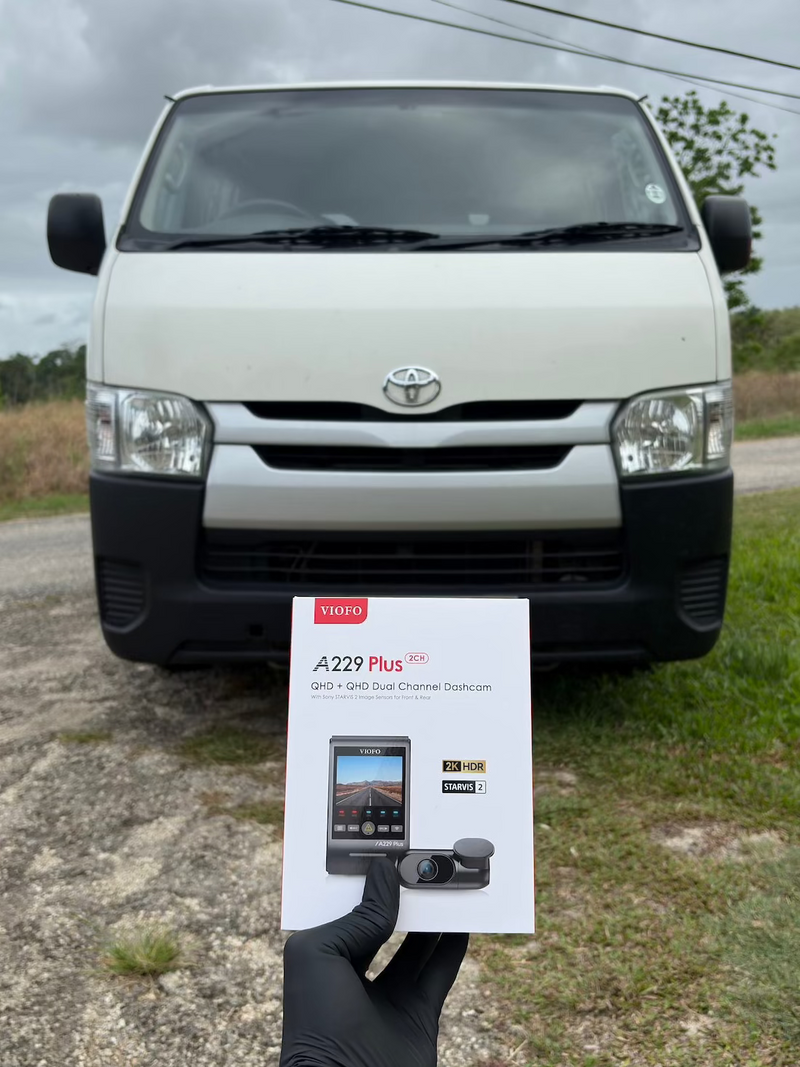 2022 Toyota Hiace — VIOFO A229 Plus 2CH dashcam installation in Trinidad & Tobago
