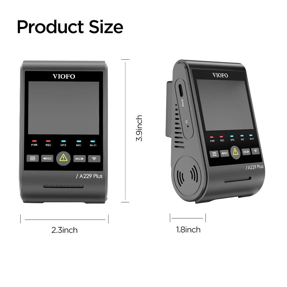 VIOFO A229 Plus 1-Channel (2K Front Only) Dash Camera