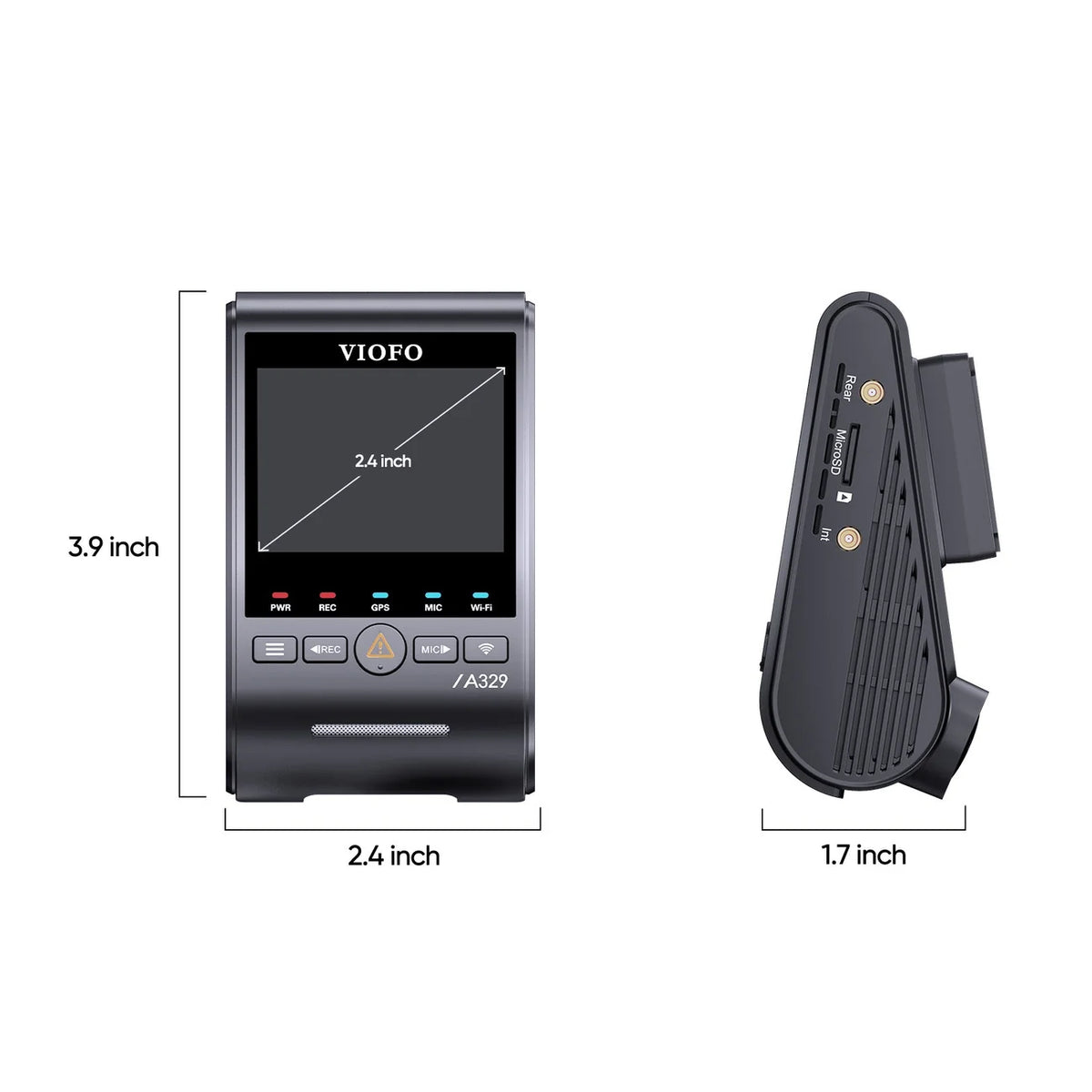 VIOFO A329S 1-Channel (4K Front Only) Dash Camera